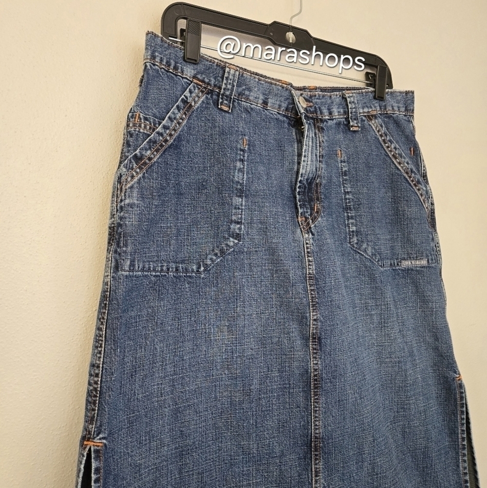 Vintage 00's Lucky Brand Denim Maxi Skirt - Picture 2 of 5